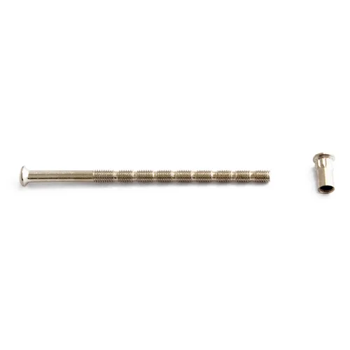 Skruv med hylsmutter M5 90 mm, Nickel, 2-pack