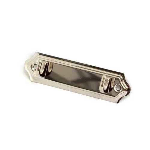 Handdukshängare 124 Nickel 106 mm, 2 krokar