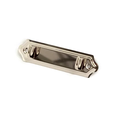 Handdukshängare 124 Nickel 106 mm, 2 krokar