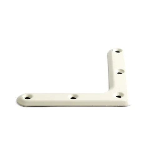 Hörnjärn utanpåliggande 102x102x19 mm, Vit, 4-pack