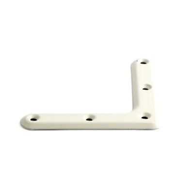 Hörnjärn utanpåliggande 102x102x19 mm, Vit, 4-pack