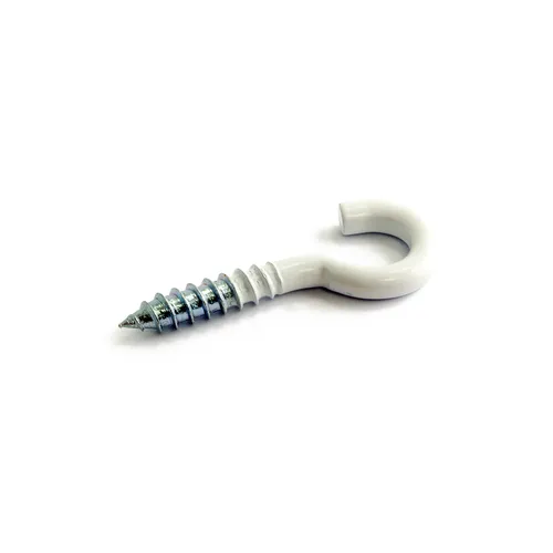 Lampkrok 75 mm, Vit, 5-pack