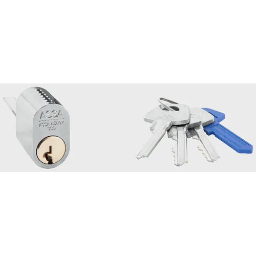 Cylinder 1207 Krom, Inkl. 3 nycklar