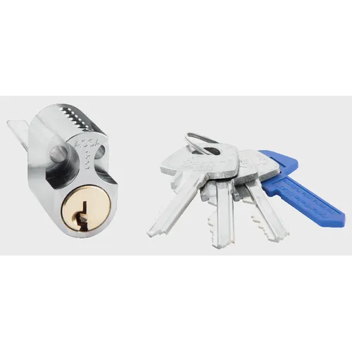 Cylinder 1209 Krom, Inkl. 3 nycklar