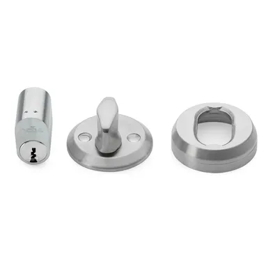 Cylinderlåssats 42 Rostfri
