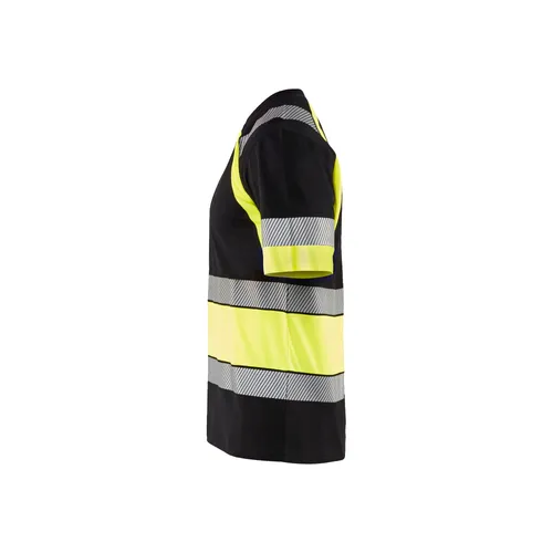 T-shirt Varsel, Svart/Gul Strl. M