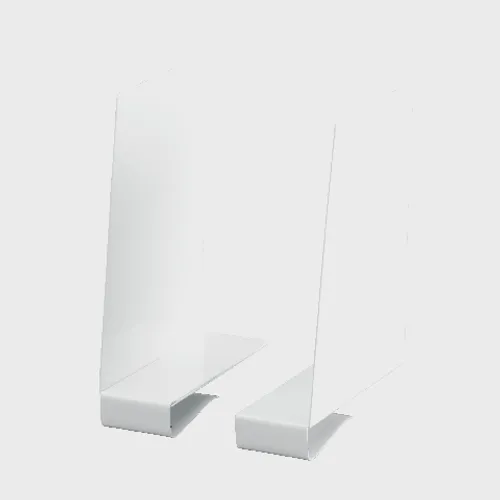 Bokstöd m. klämfäste, Vit Höger och Vänster