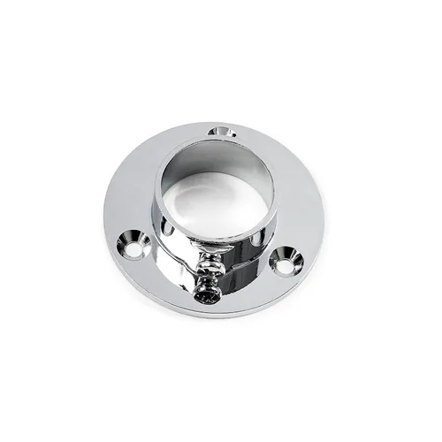 Rörhållare/sidfäste Nickel, 2-pack