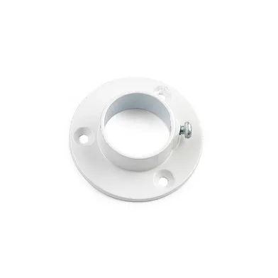 Rörhållare/sidfäste Vit, 2-pack