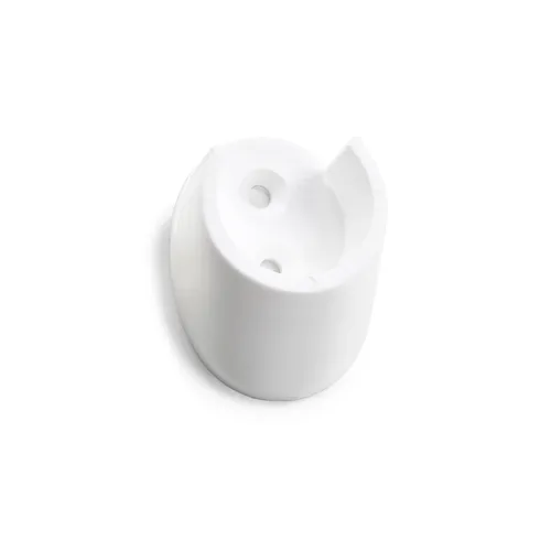Rörhållare/sidfäste plast Vit