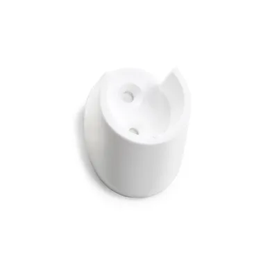 Rörhållare/sidfäste plast Vit