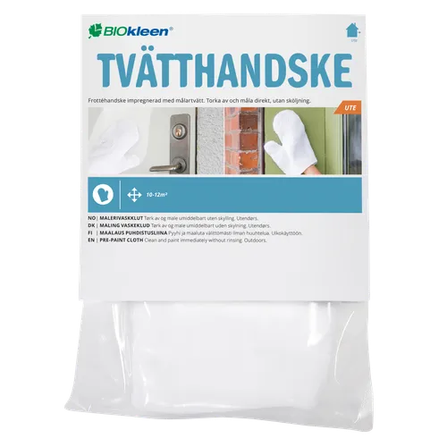 Tvätthandske utomhus