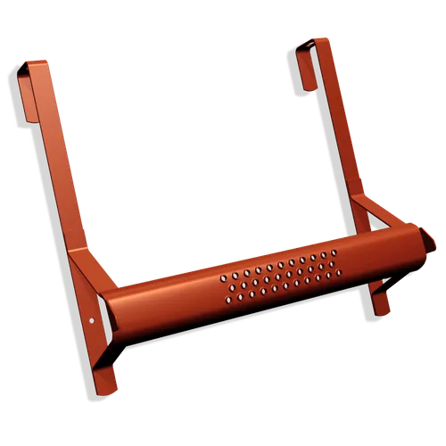 Bärläktsteg 25 mm 2-kupig cc 300 mm, Tegelröd