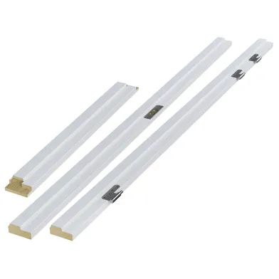 Massivdörrskarm 93 mm EI 30/Rw 35 dB, Vit 8x21, Vänster