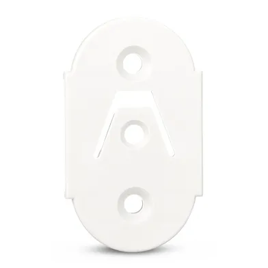 Dörrgångjärn plast Vit