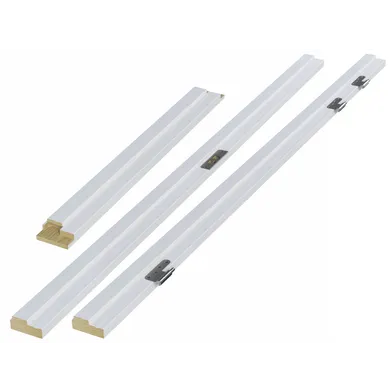 Massivdörrskarm 93 mm EI 30, Vit 8x21, Vänster