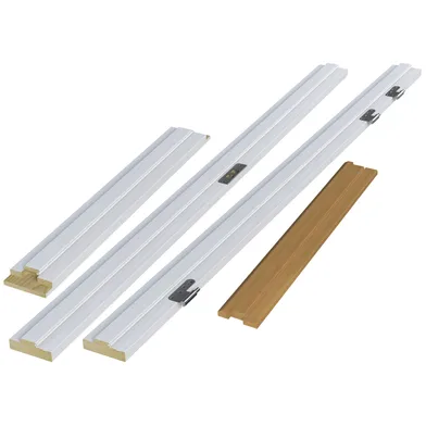 Massivdörrskarm 118 mm EI 30/RW 35 dB, Vit 10x21, Höger