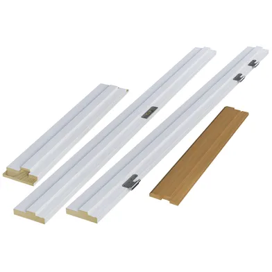 Massivdörrskarm 93 mm EI 30, Vit 8x21, Höger