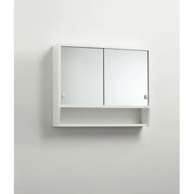 Spegelskåp Tvilling 1 Trä 65 cm Vit