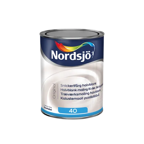 Snickerifärg Original Halvblank BW (Vit),1 l