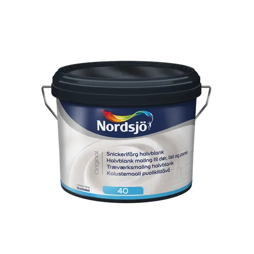 Snickerifärg Original Halvblank BW (Vit), 2,5 l