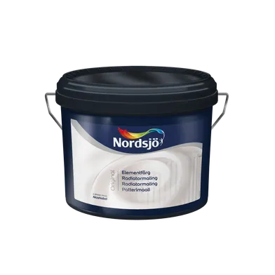 Elementfärg Halvblank Vit, 0,5 l