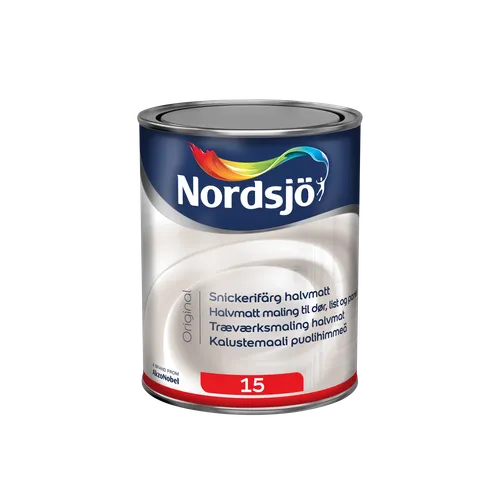 Snickerifärg Original Halvmatt BW (Vit), 1 l