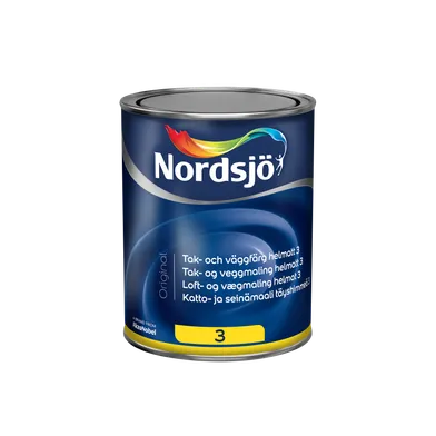 Tak- & Väggfärg Original Helmatt 3 BW (Vit), 1 l