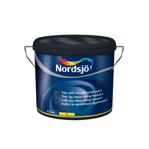 Tak- & Väggfärg Original Helmatt 3 BW (Vit), 10 l