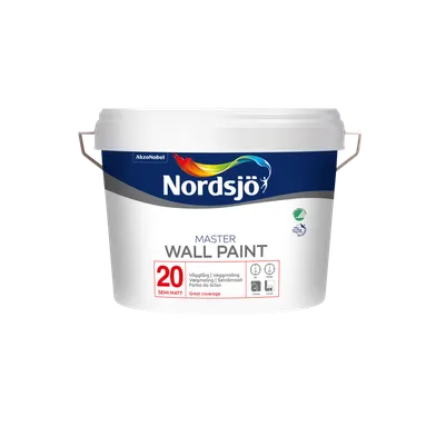 Väggfärg Master Halvmatt 20 BW (Vit), 10 l