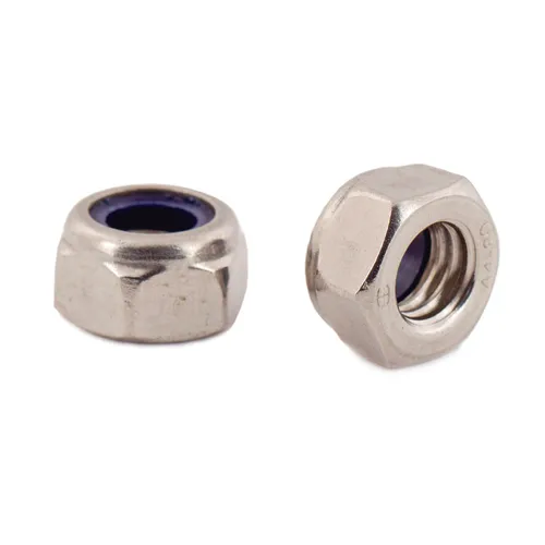 Låsmutter A4 låg M6, 8 st/frp