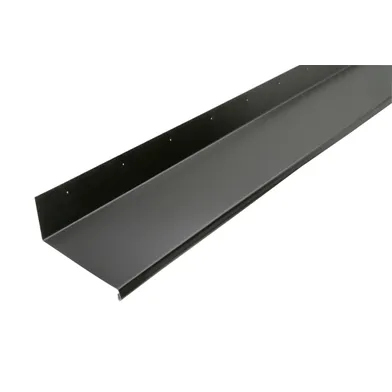 Överbleck 80 mm 1200 mm, Svart