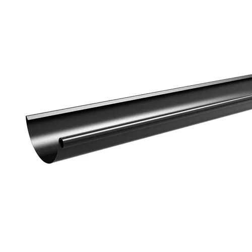 Hängränna 125 mm, Svart - 4000 mm