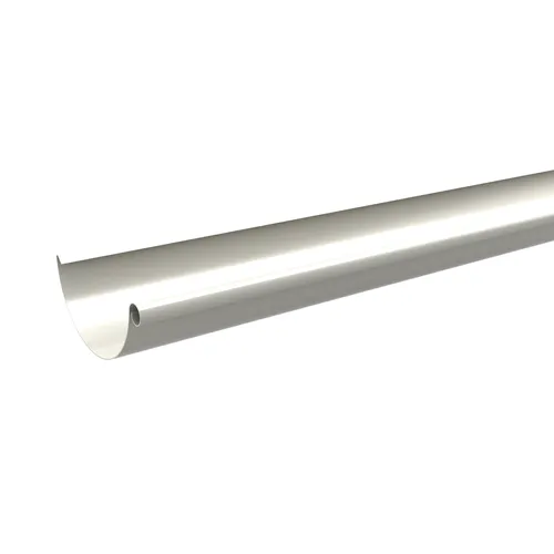 Hängränna 125 mm, Vit - 4000 mm