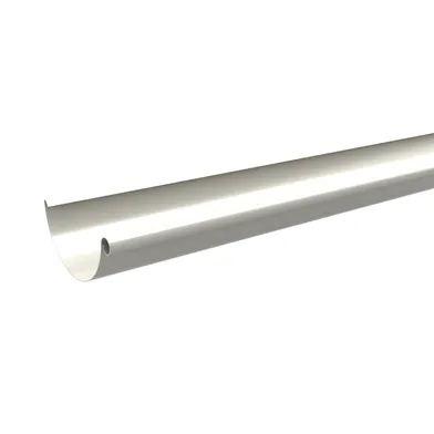 Hängränna 125 mm, Vit - 6000 mm