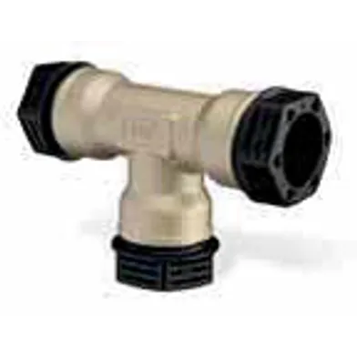 Plaströrskoppling t-rör tryckmutter 25 mm, metall