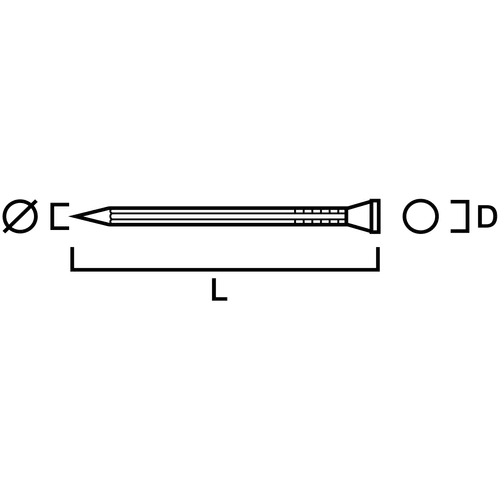 Dyckert FZB 1,7x40 mm, 1000 st/frp