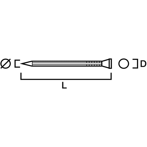 Dyckert FZV 2,0x50 mm, 500 st/frp