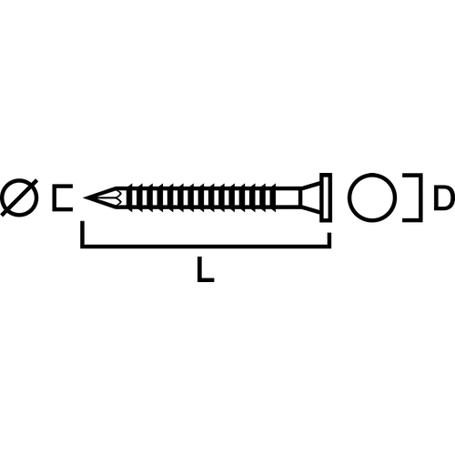 Ankarspik 15° FZB plastbandad 4,0x40 mm, 1200 st/frp