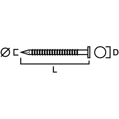Panelspik 15° FZV plastbandad 2,8x70 mm, 1400 st/frp