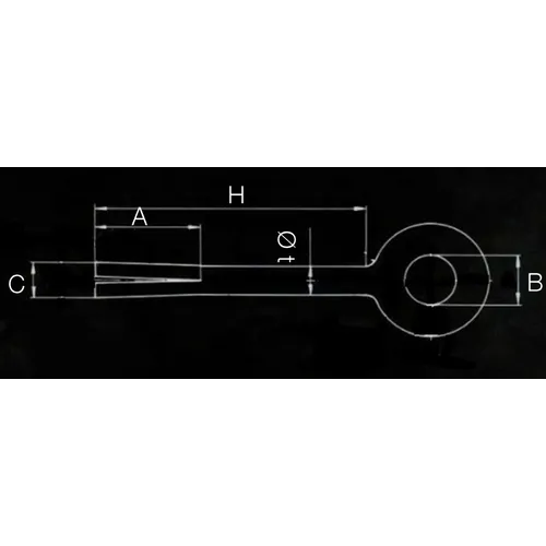 Bergögla m. kil 18x175 mm