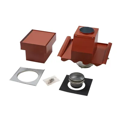 Frånluftshuv VTE plåt T11, Tegelröd