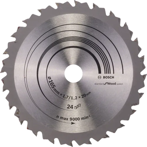 Cirkelsågklinga Speedline Trä 165/20 mm, 24T