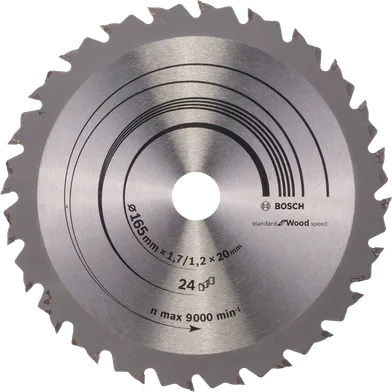 Cirkelsågklinga Speedline Trä 165/20 mm, 24T