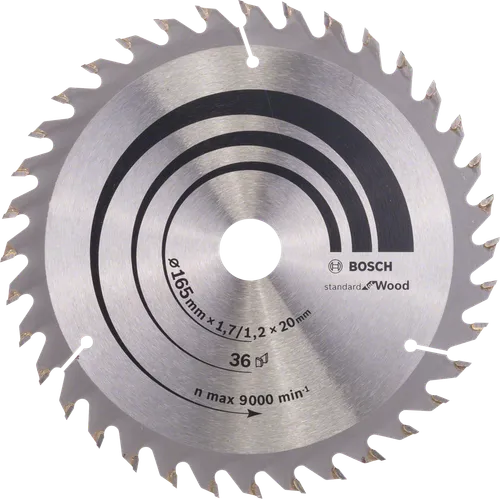 Cirkelsågklinga Optiline Trä 165/20 mm, 36T