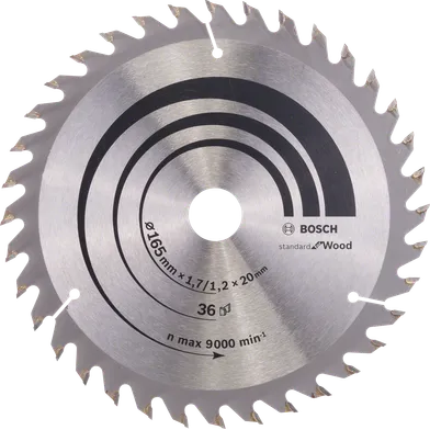 Cirkelsågklinga Optiline Trä 165/20 mm, 36T