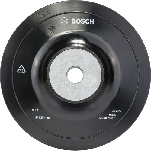 Gummitallrik För Fiberslip Ø 125 mm, M14