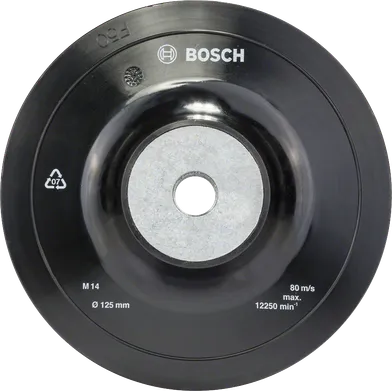 Gummitallrik För Fiberslip Ø 125 mm, M14