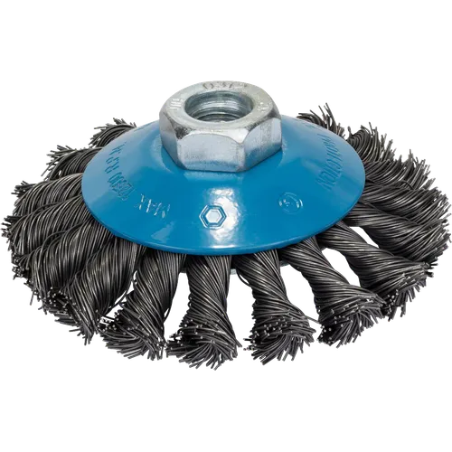 Stålborste konisk M14 Ø 100 mm, Grov