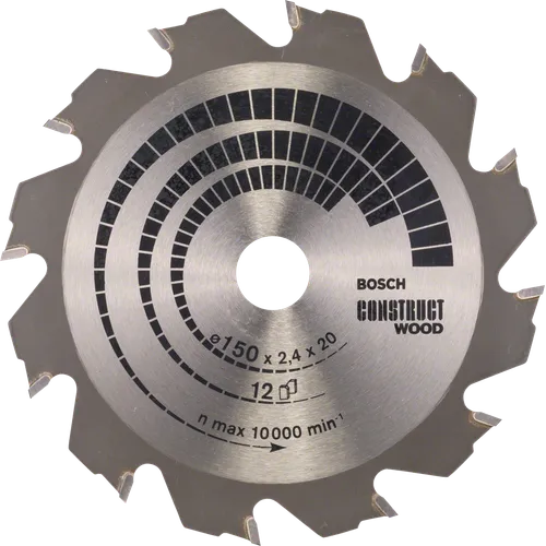 Cirkelsågklinga Construct Trä 150/20 mm, 12T